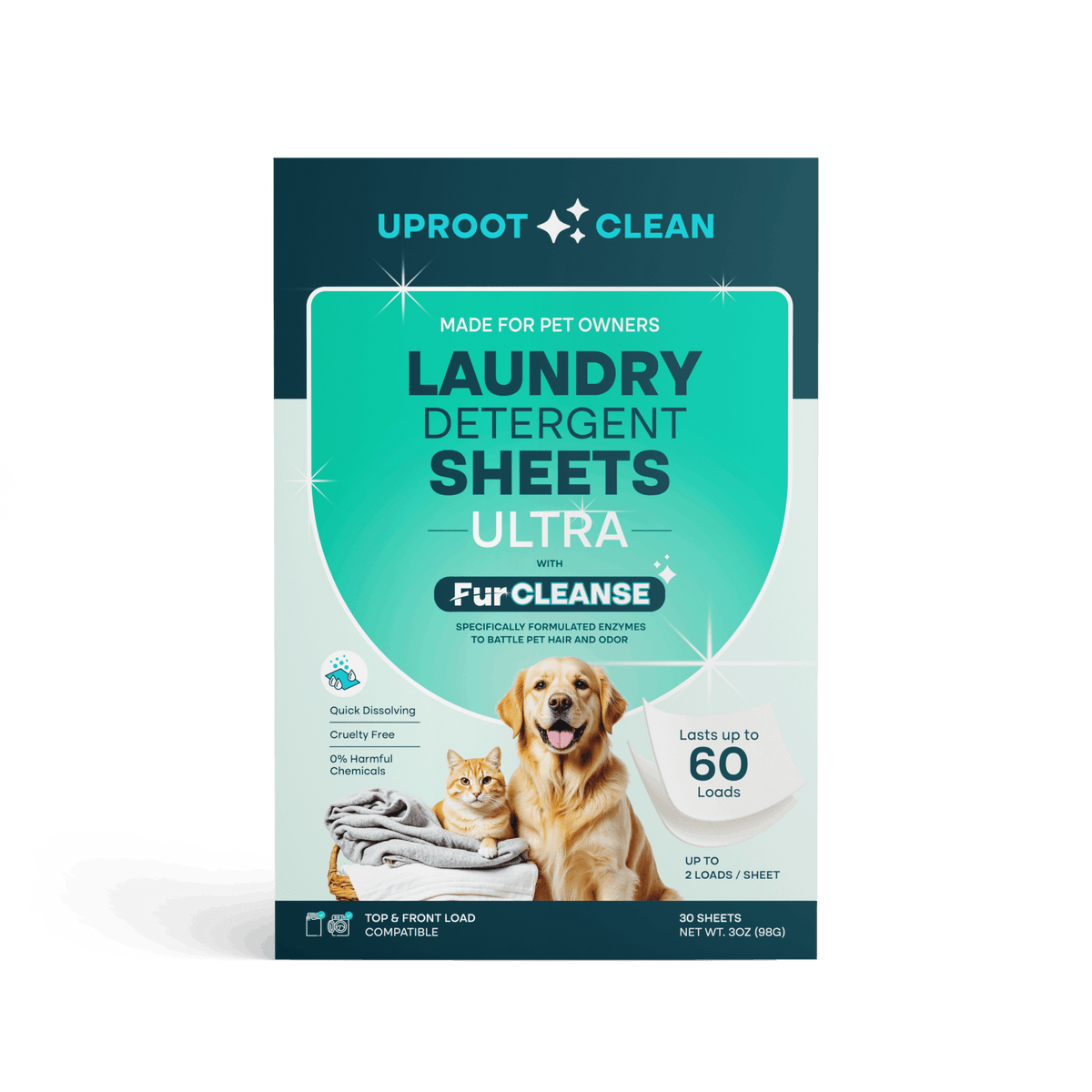 Uproot Clean Laundry Detergent Sheets